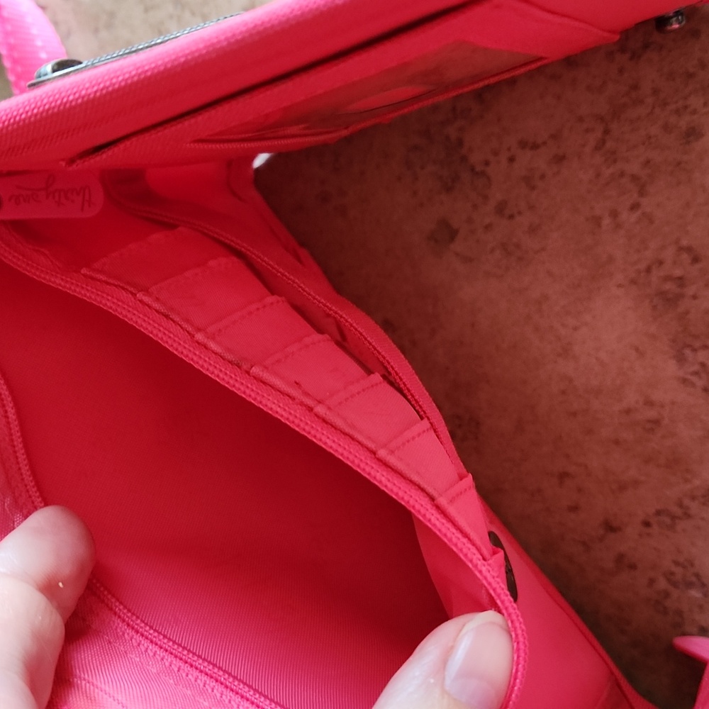 Thirty-One Vibrant Pink Quilted Crossbody Bag - Picture 8 of 12
